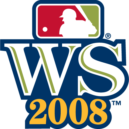 MLB World Series 2008 Wordmark Logo v2 iron on transfers for clothing